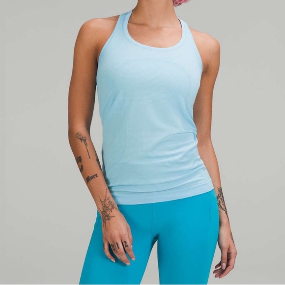 Lululemon Swiftly Tech Racerback Tank Top 2.0 | Blue Chill | Size 4 | NWT - Picture 5 of 7